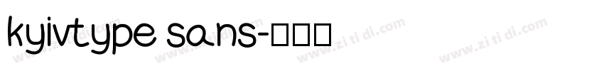 kyivtype sans字体转换